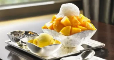 Apple Mango Shaved Ice at Shilla Hotel